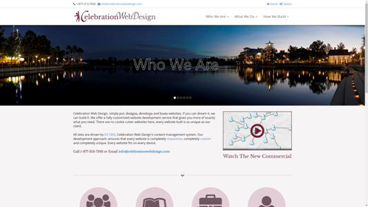 CelebrationWebDesign.com - website design and development